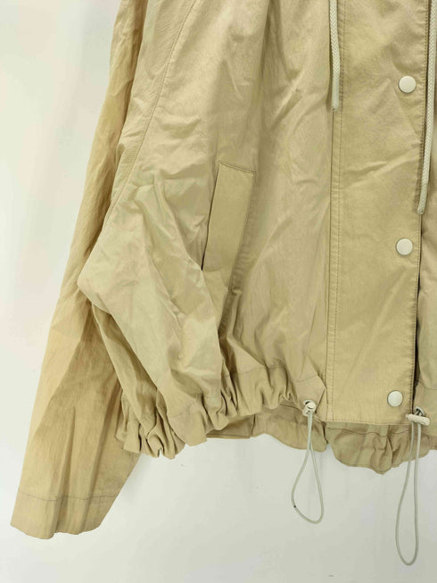 ザラ ZARA EVERLAST 裾ドローコード コットン ナイロン クロップド マウンテン パーカー レディース import:M